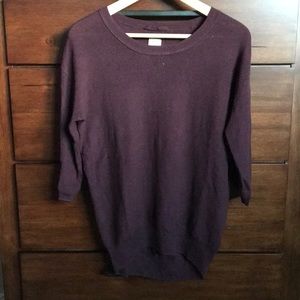Wilfred burgundy half sleeve sweater